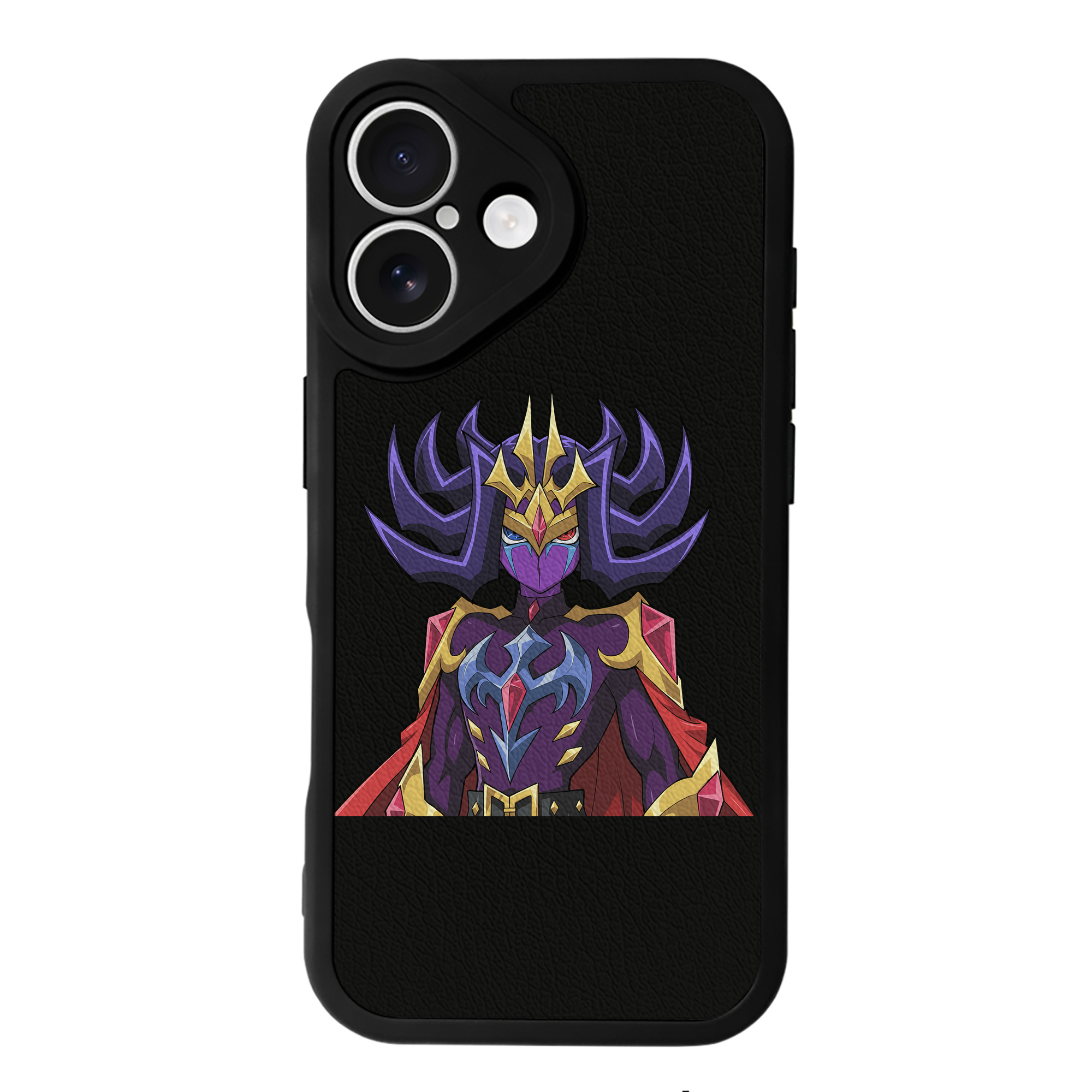 （画像用） 遊☆戯☆王 Yu-Gi-Oh! 【iPhone 16シリーズ対応】シリコンスマホケース（レザー調） 材質：シリコン